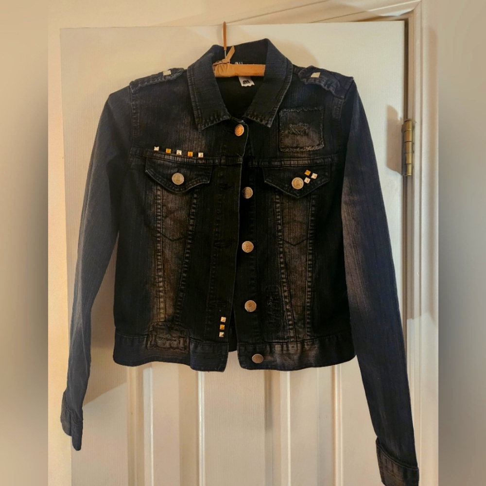 Abbey Dawn Studded Denim Jacket